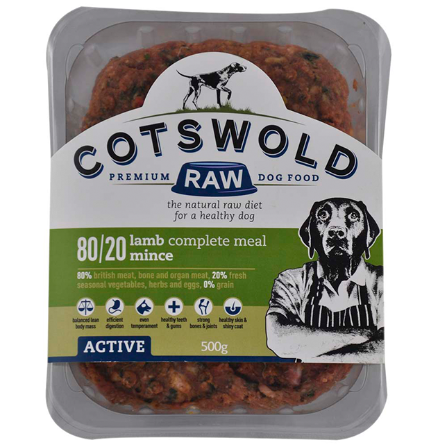 Cotswold RAW Active 80/20 Lamb Mince - Complete - Thumper’s Pet Supplies