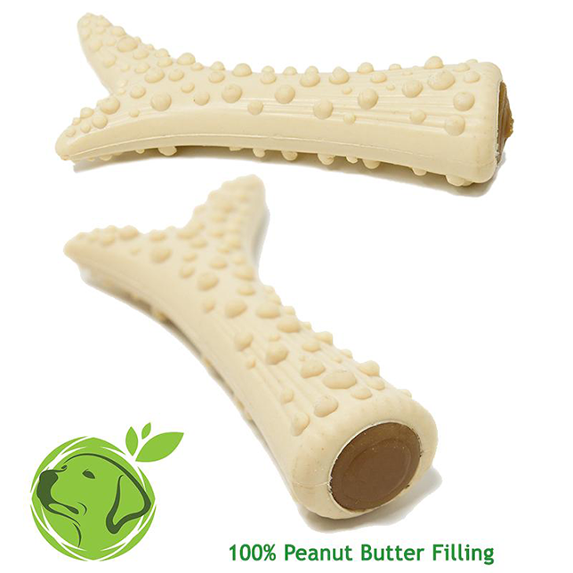 Mak&#39;s Patch Peanut Butter Filled Antlers - Thumper’s Pet Supplies