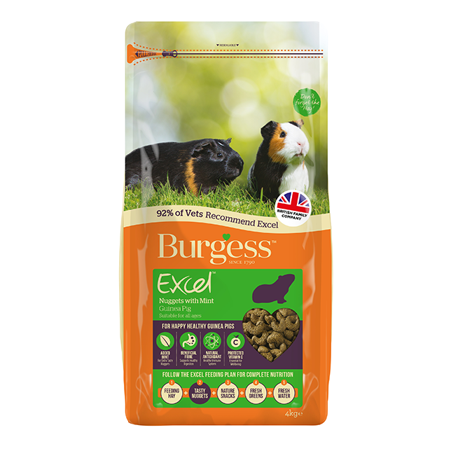 Burgess Excel Guinea Pig Nuggets with Mint - Thumper’s Pet Supplies