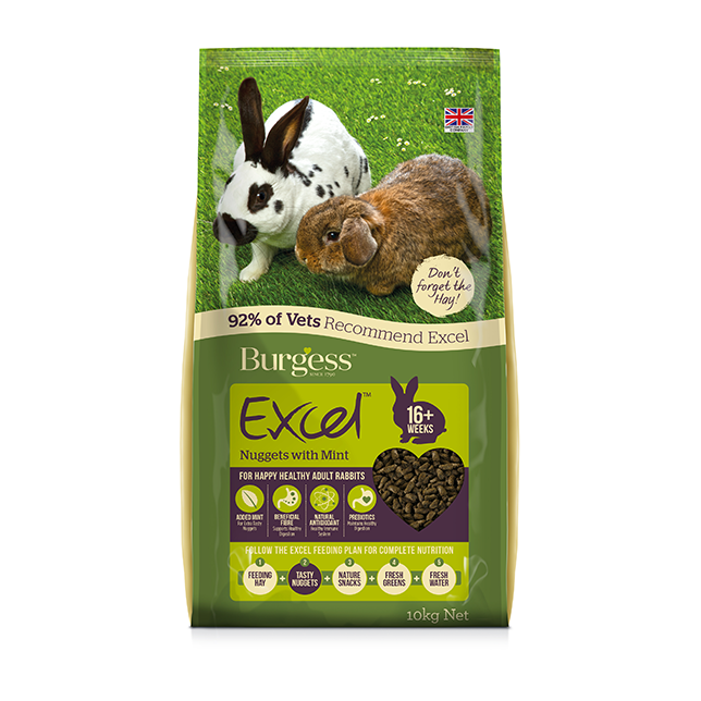 Burgess Excel Nuggets with Mint for Adult Rabbits - Thumper’s Pet Supplies