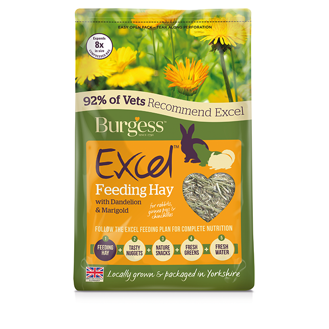Burgess Excel Feeding Hay with Dandelion &amp; Marigold - Thumper’s Pet Supplies
