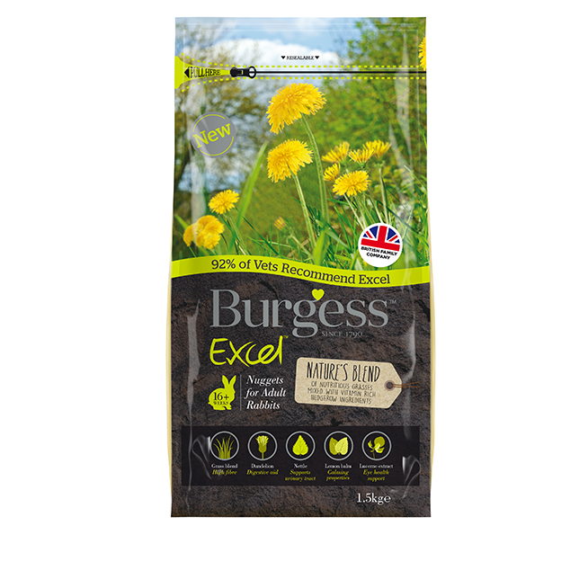 Burgess Excel Natures Blend Nuggets for Adult Rabbits - Thumper’s Pet Supplies