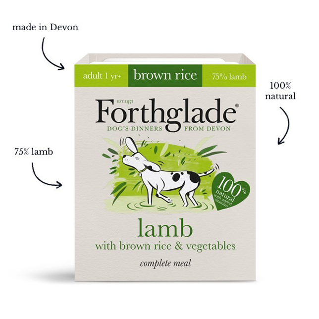 Forthglade Lamb with Brown Rice & Vegetables Natural Wet Dog Food - Thumper’s Pet Supplies