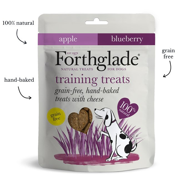 Forthglade Training Treats Grain Free, Hand Baked Treats with Cheese, Apple & Blueberry - Thumper’s Pet Supplies
