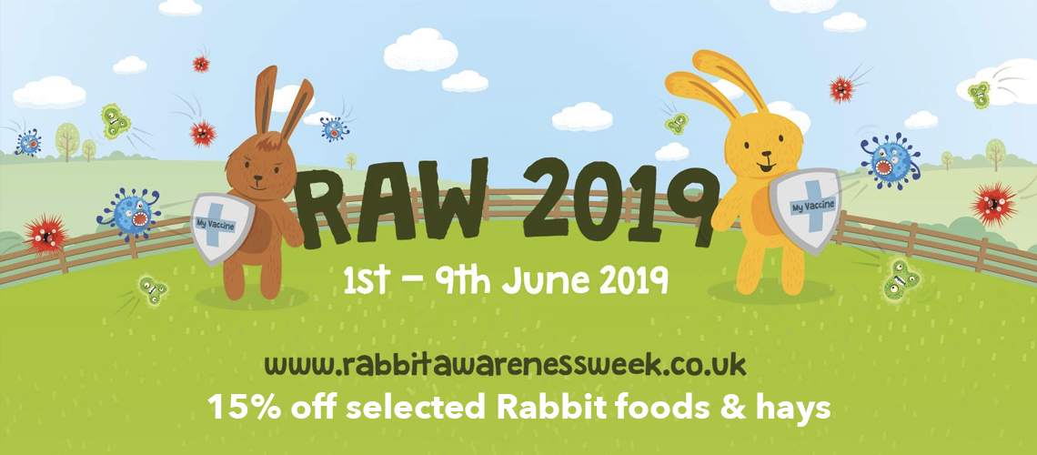Rabbit Awareness Week (RAW) 2019 - 'Prevent and Protect - Thumper’s Pet Supplies