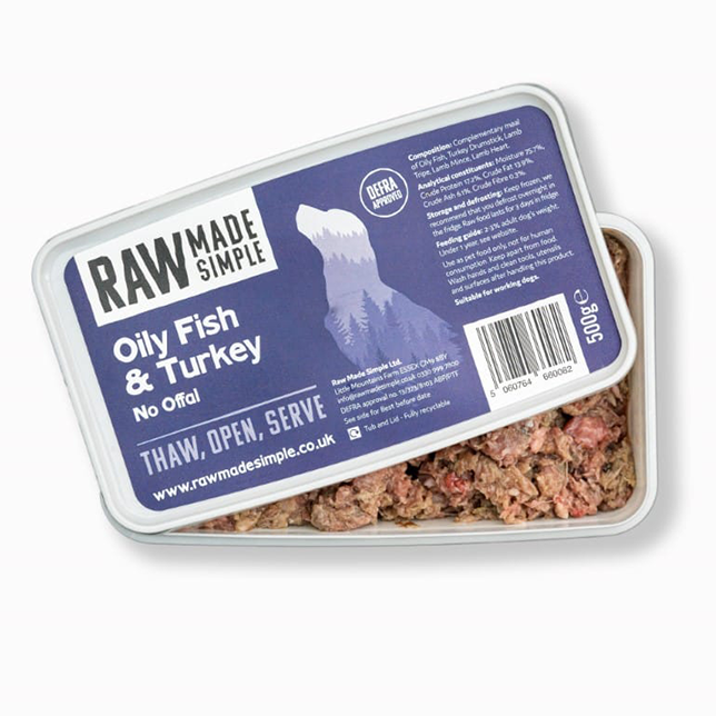 Raw Made Simple Oily Fish &amp; Turkey - No Offal