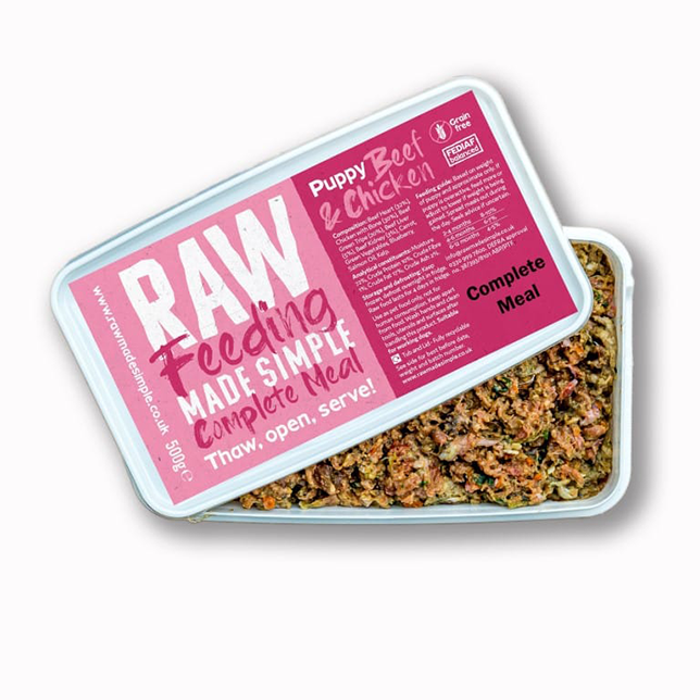Raw Made Simple Puppy Beef &amp; Chicken - Complete Meal