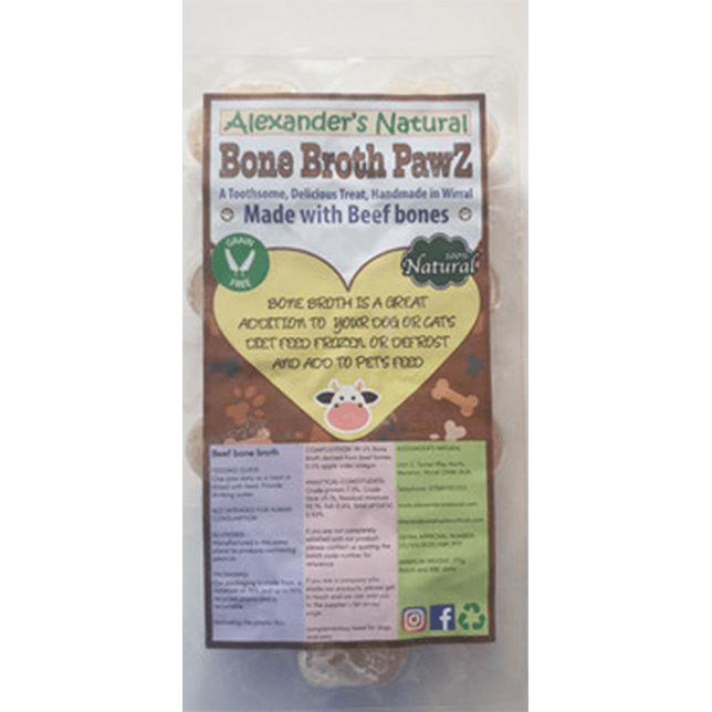 Alexander&#39;s Natural Bone Broth Paws - Various Flavours - Thumper’s Pet Supplies