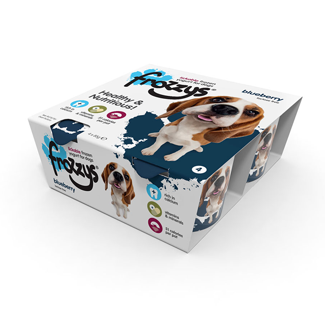 Frozzys Lickable Frozen Yogurt for dogs - Blueberry - Thumper’s Pet Supplies