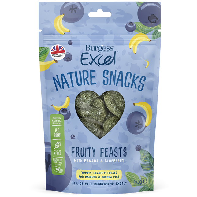 Burgess Excel Nature Snacks Fruity Feasts - Thumper’s Pet Supplies