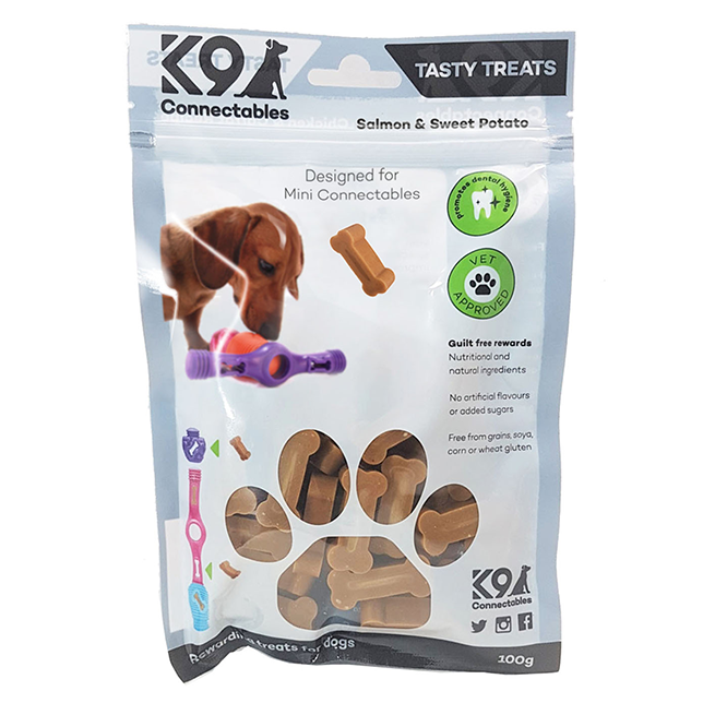 K9 Connectables Tasty Treats - Salmon &amp; Sweet Potato Recipe - Thumper’s Pet Supplies