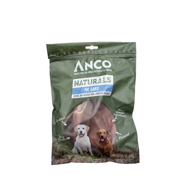 Anco Naturals Pigs Ears - Thumper’s Pet Supplies