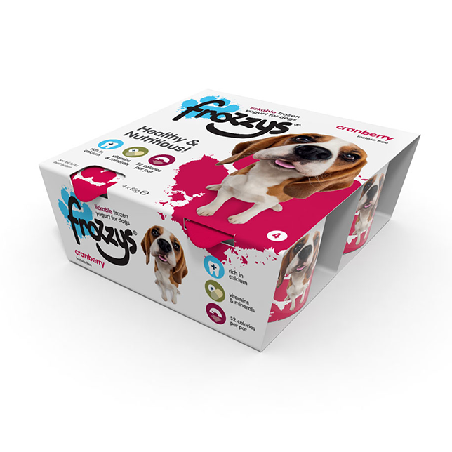 Frozzys Lickable Frozen Yogurt for dogs - Cranberry - Thumper’s Pet Supplies