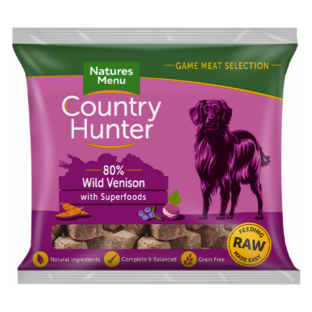Country Hunter Raw Nuggets - Wild Venison with Superfoods for Adult Dogs - Thumper’s Pet Supplies