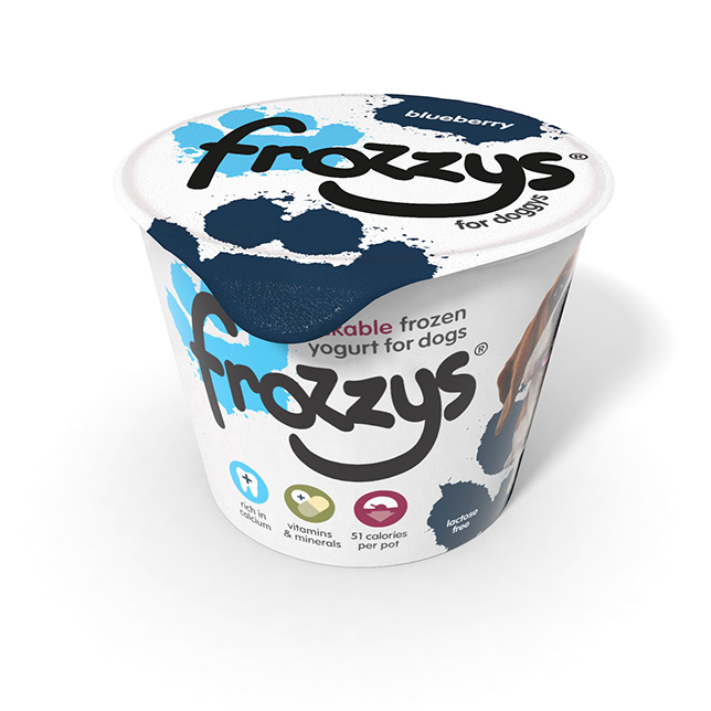 Frozzys Lickable Frozen Yogurt for dogs - Blueberry - Thumper’s Pet Supplies