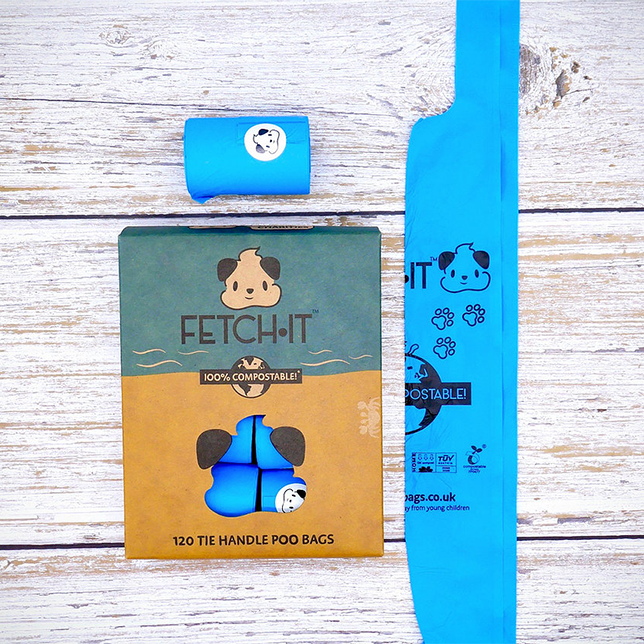 FETCH·IT Compostable Poo Bags with Tie Handle - Thumper’s Pet Supplies