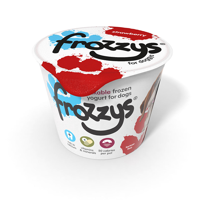 Frozzys Lickable Frozen Yogurt for dogs - Strawberry - Thumper’s Pet Supplies
