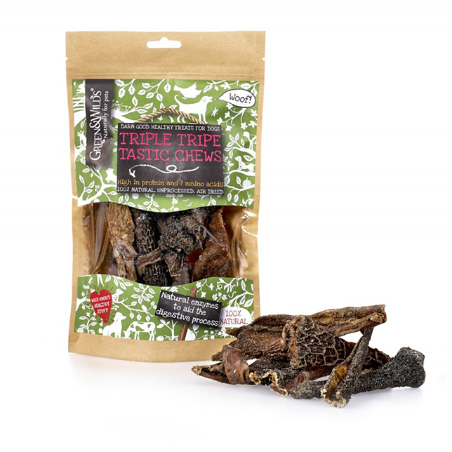 Green &amp; Wild&#39;s Triple Tripe Tastic Chews - Thumper’s Pet Supplies