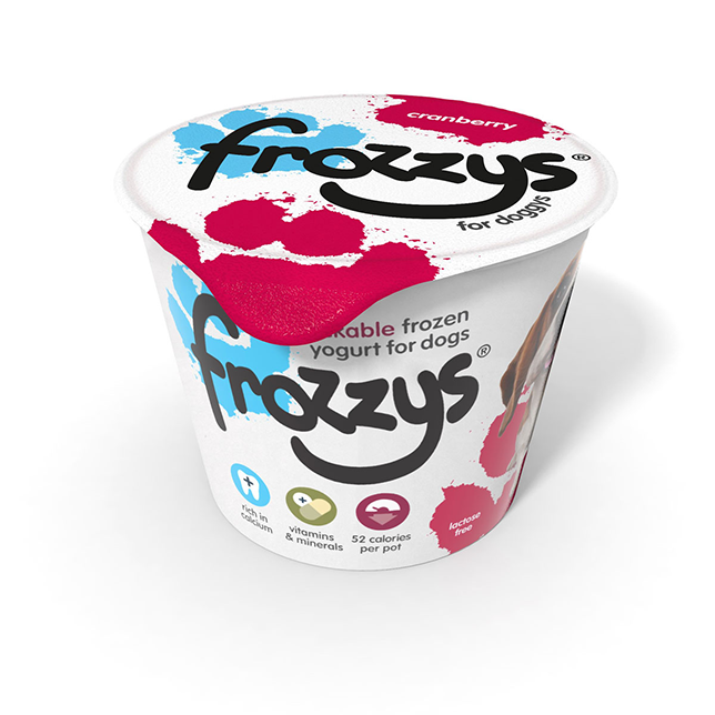 Frozzys Lickable Frozen Yogurt for dogs - Cranberry - Thumper’s Pet Supplies