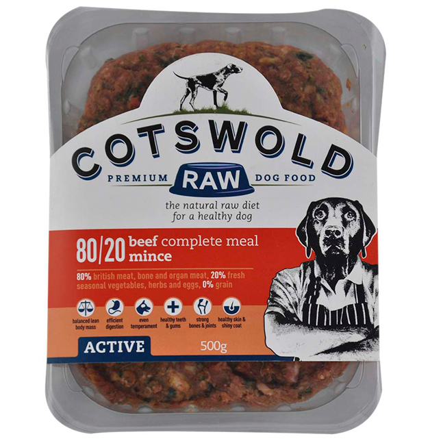 Cotswold RAW Active 80/20 Beef Mince - Complete - Thumper’s Pet Supplies