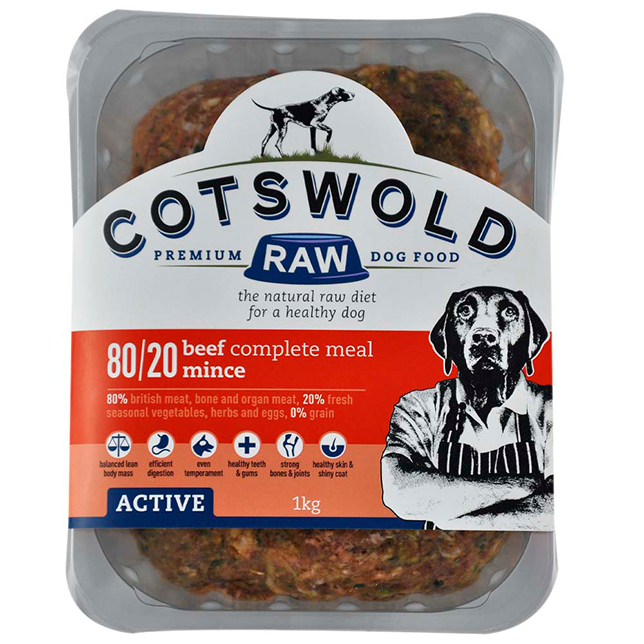 Cotswold RAW Active 80/20 Beef Mince - Complete - Thumper’s Pet Supplies
