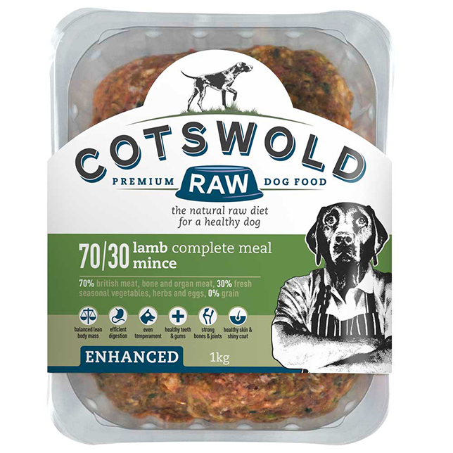 Cotswold RAW Enhanced 70/30 Lamb Mince - Complete - Thumper’s Pet Supplies