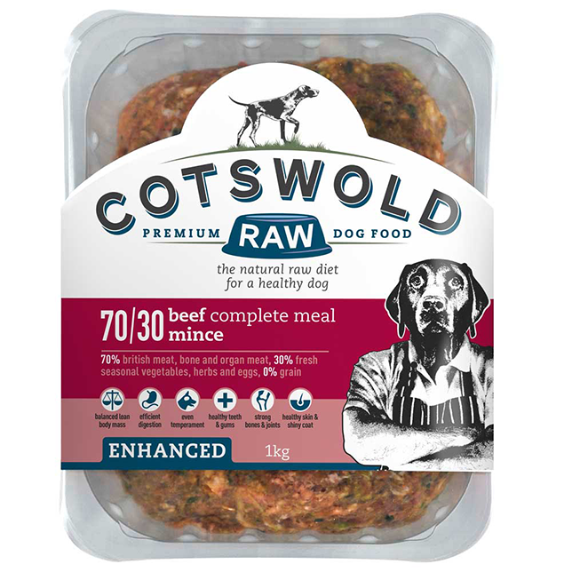 Cotswold RAW Enhanced 70/30 Beef Mince - Complete - Thumper’s Pet Supplies