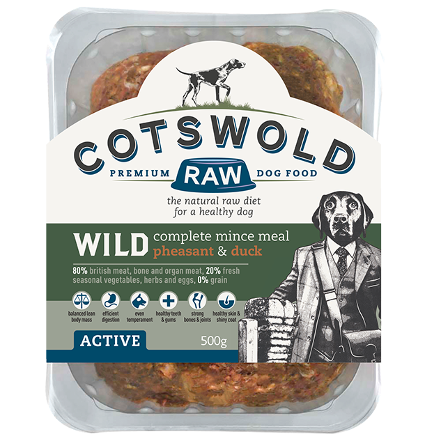 Cotswold RAW Active 80/20 Wild Range Mince with Pheasant &amp; Duck - Complete - Thumper’s Pet Supplies