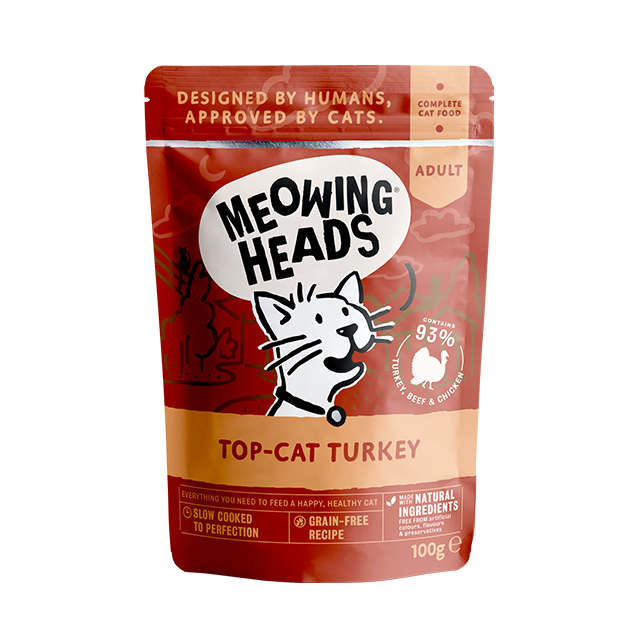 Meowing Heads Top-Cat Turkey - Wet Food - Thumper’s Pet Supplies