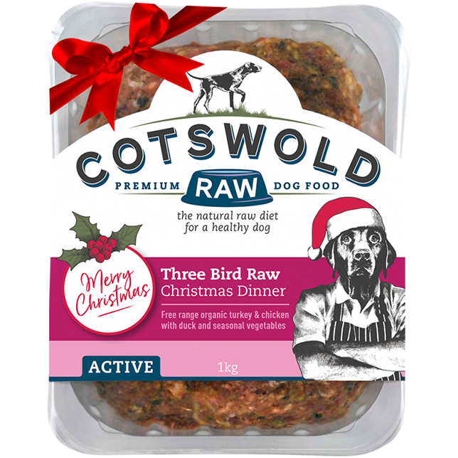 Cotswold RAW Active 80/20 Three Bird Raw Christmas Dinner - Complete - Thumper’s Pet Supplies