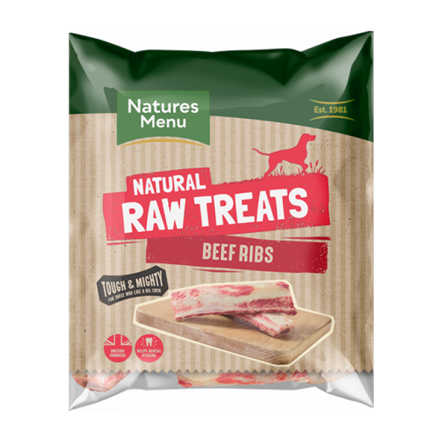 Natures Menu Natural Raw Treats - Beef Ribs - Thumper’s Pet Supplies