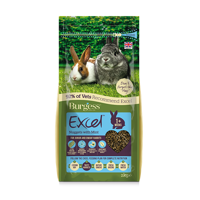 Burgess Excel Nuggets with Mint for Junior and Dwarf Rabbits - Thumper’s Pet Supplies