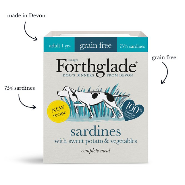 Forthglade sardines with Sweet Potato &amp; Vegetables Natural Wet Dog Food - Thumper’s Pet Supplies