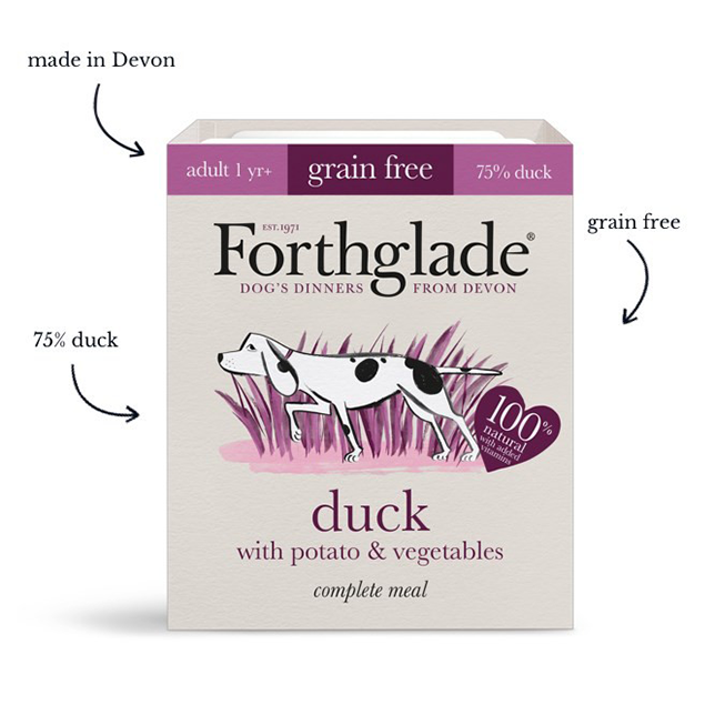 Forthglade Duck with Potato &amp; Vegetables Natural Wet Dog Food - Thumper’s Pet Supplies