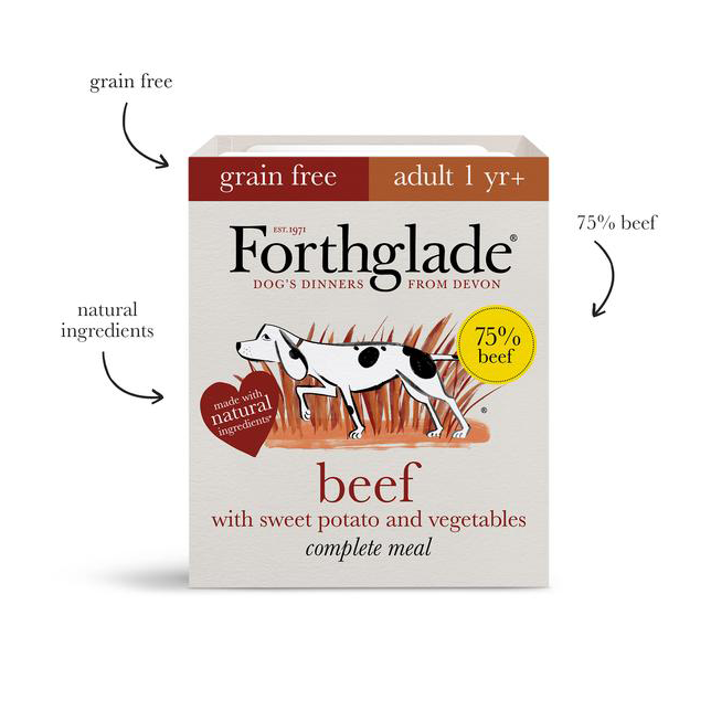 Forthglade Beef with Sweet Potato &amp; Vegetables Natural Wet Dog Food - Thumper’s Pet Supplies