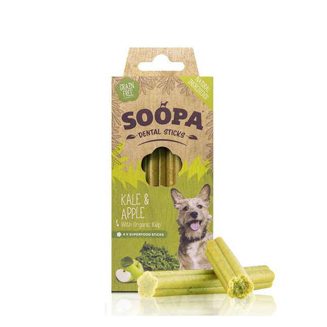 Soopa Dental Sticks Kale &amp; Apple - Thumper’s Pet Supplies