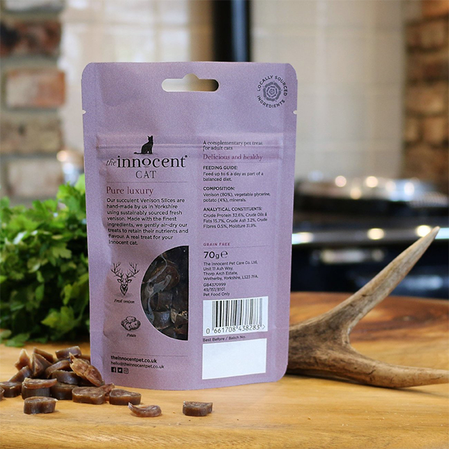 The Innocent Cat Venison Slices - Thumper’s Pet Supplies