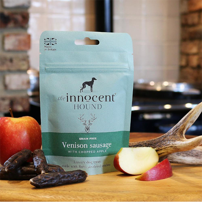 The Innocent Hound Venison Sausages with Chopped Apple - Thumper’s Pet Supplies