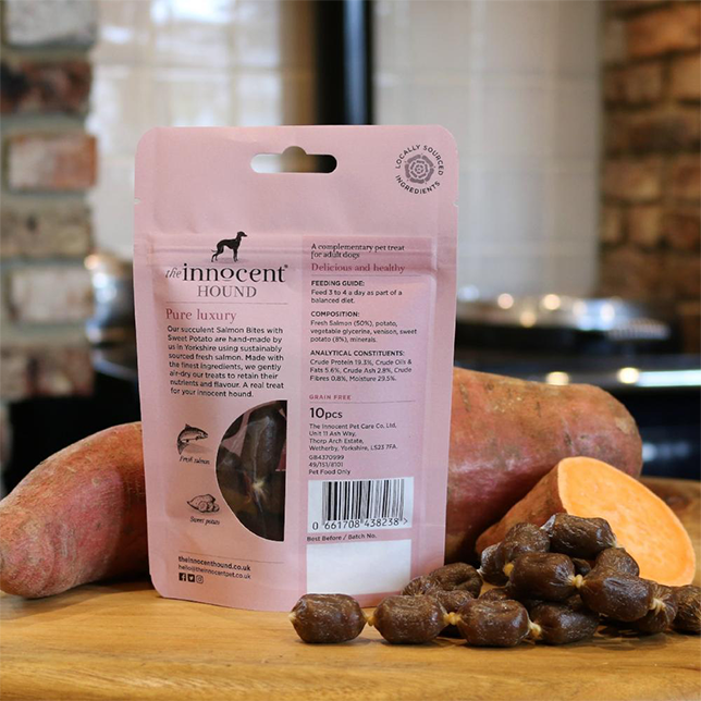The Innocent Hound Salmon Bites with Sweet Potato - Thumper’s Pet Supplies